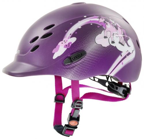 Kask jeździecki Uvex dziecięcy Onyx Princess jagoda