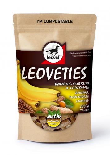 Cukierki Leoveties banan-kurkuma-siemię lniane 1kg