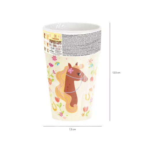 Kubek Koniki 220ml 6szt. zestaw