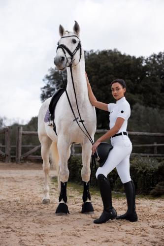 Legginsy damskie Anya Full Grip białe
