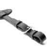 Wodze parciane gumowane ze stoperami 16mm czarne 