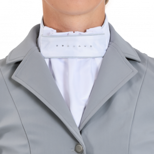 Plastron Laurentina biało szary