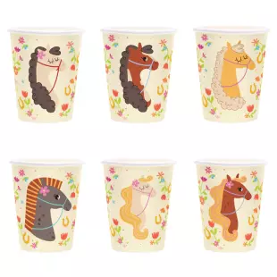 Kubek Koniki 220ml 6szt. zestaw